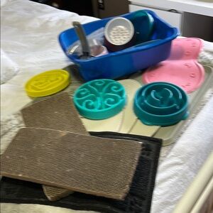 Colorful Pet Feeding Accessories Set